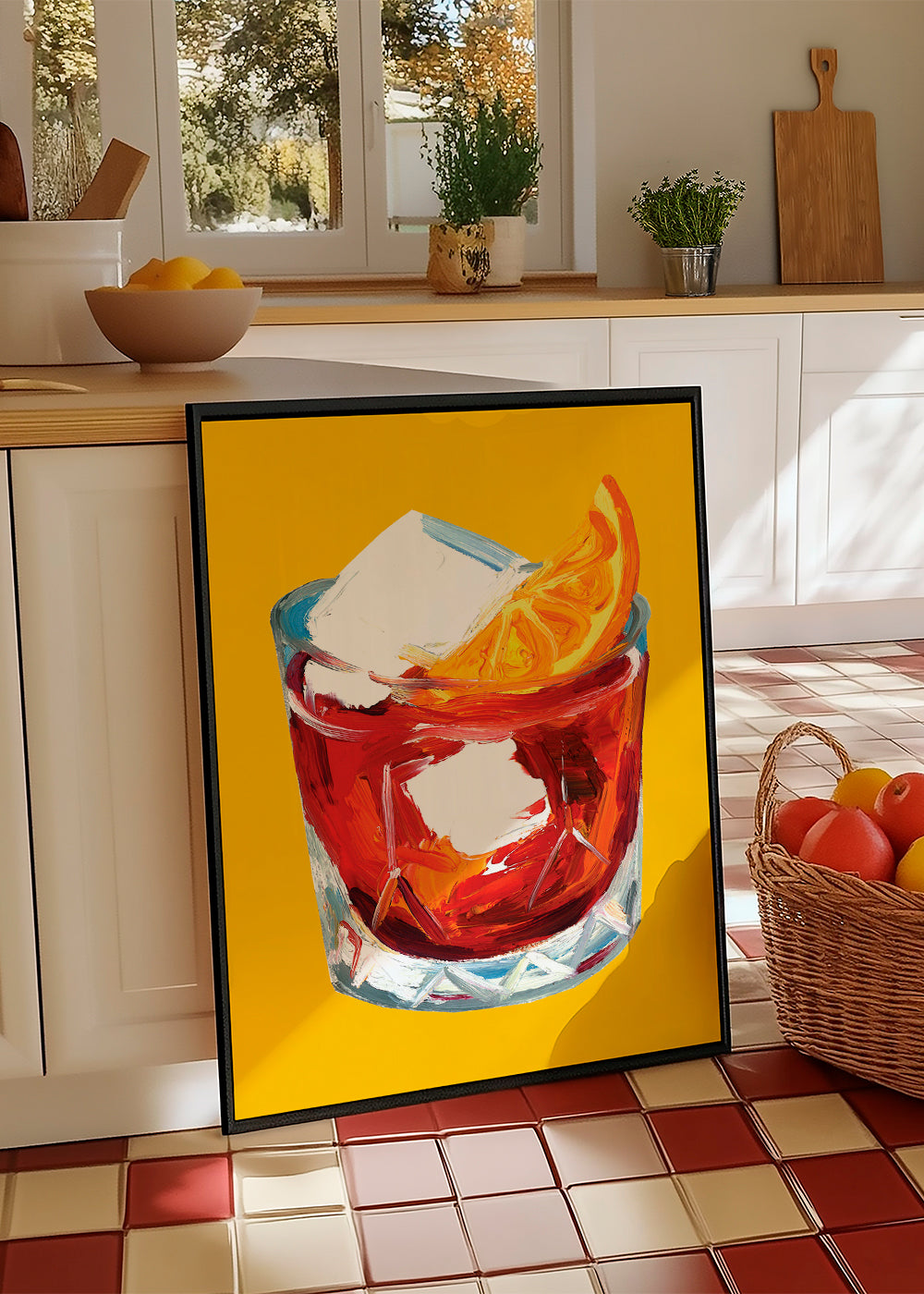 Køkkenkunst Negroni-illustration