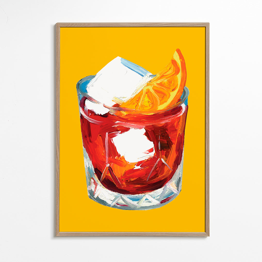 Køkkenkunst Negroni-illustration