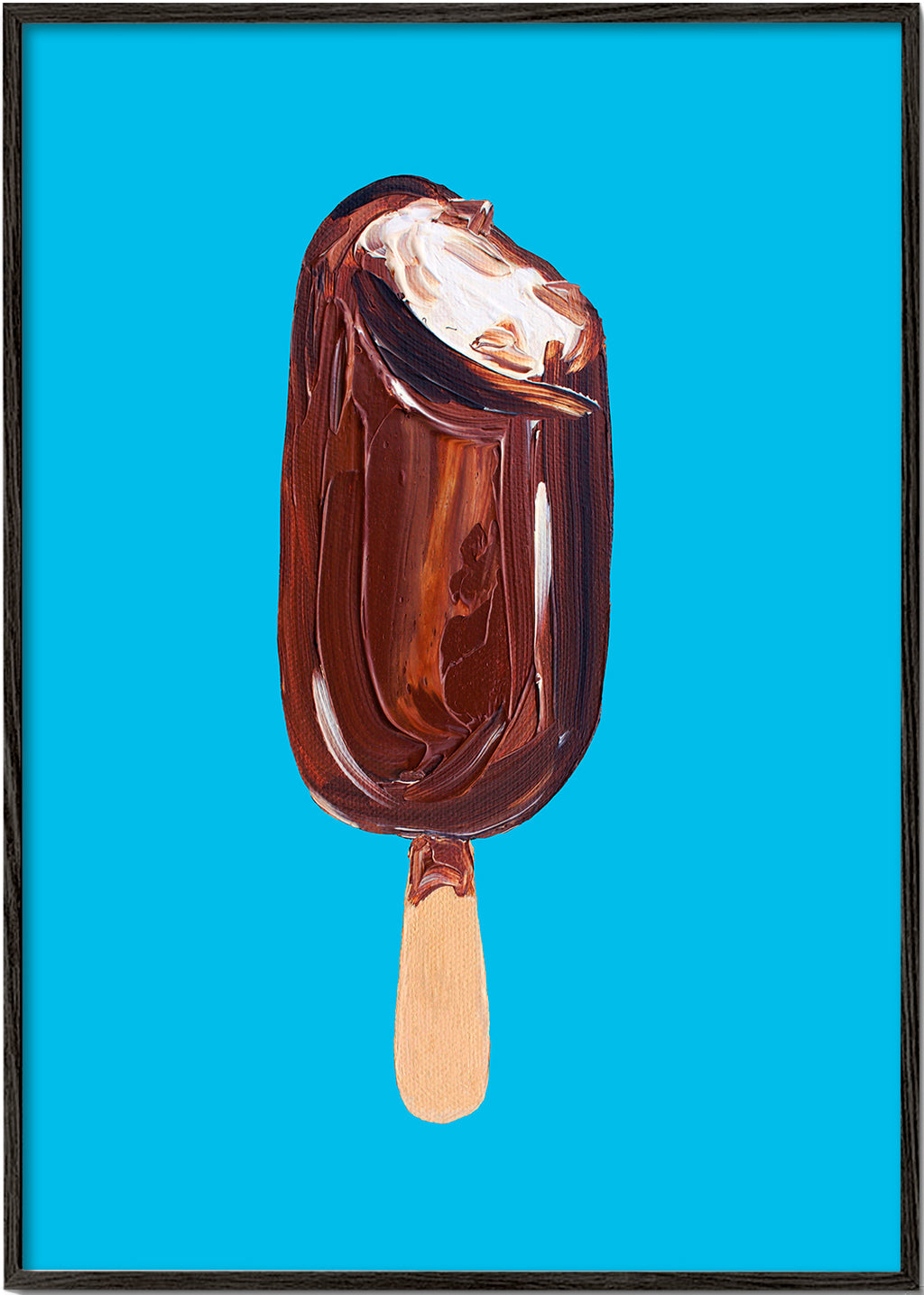 Køkkenkunst: Magnum-is på blåt baggrund