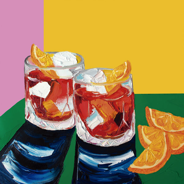 Køkkenkunst med Negronis-illustration
