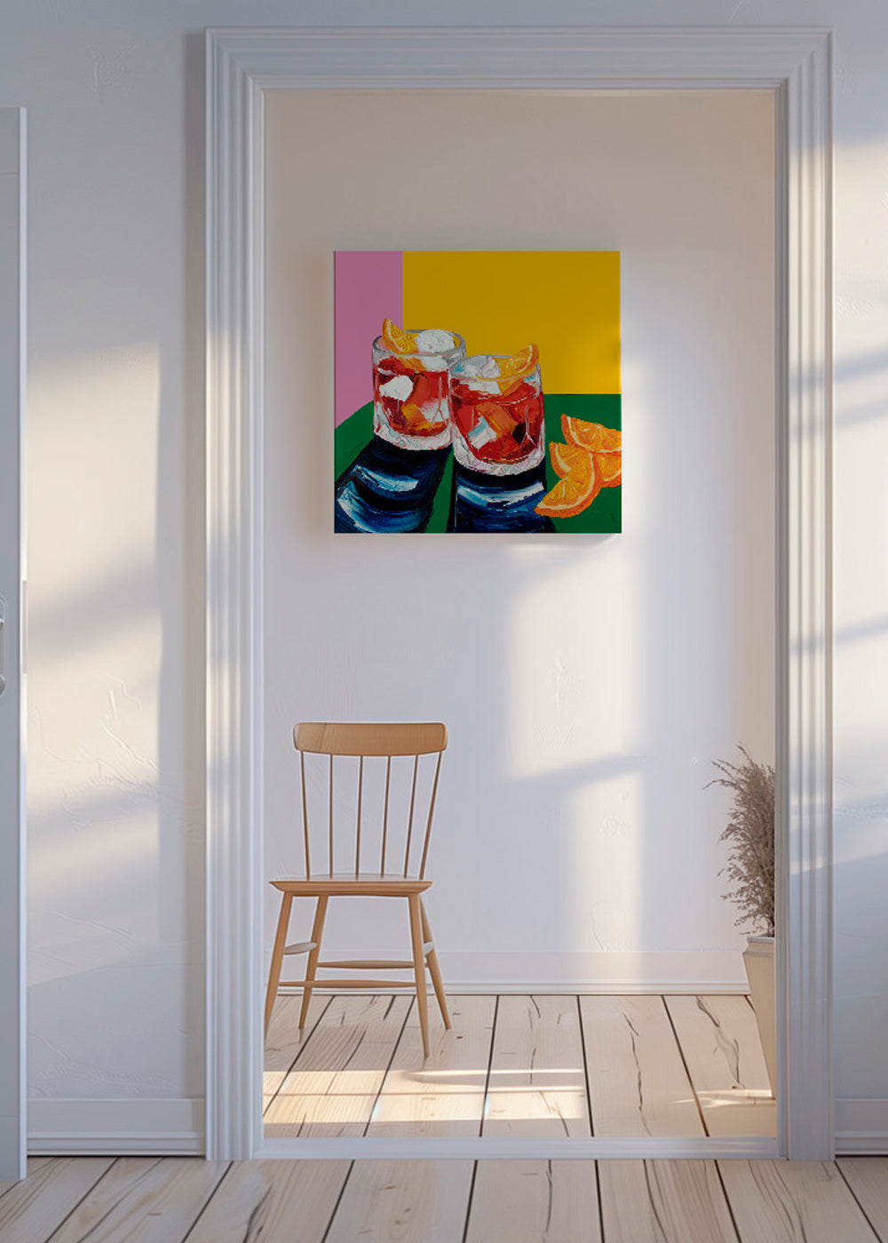 Køkkenkunst med Negronis-illustration