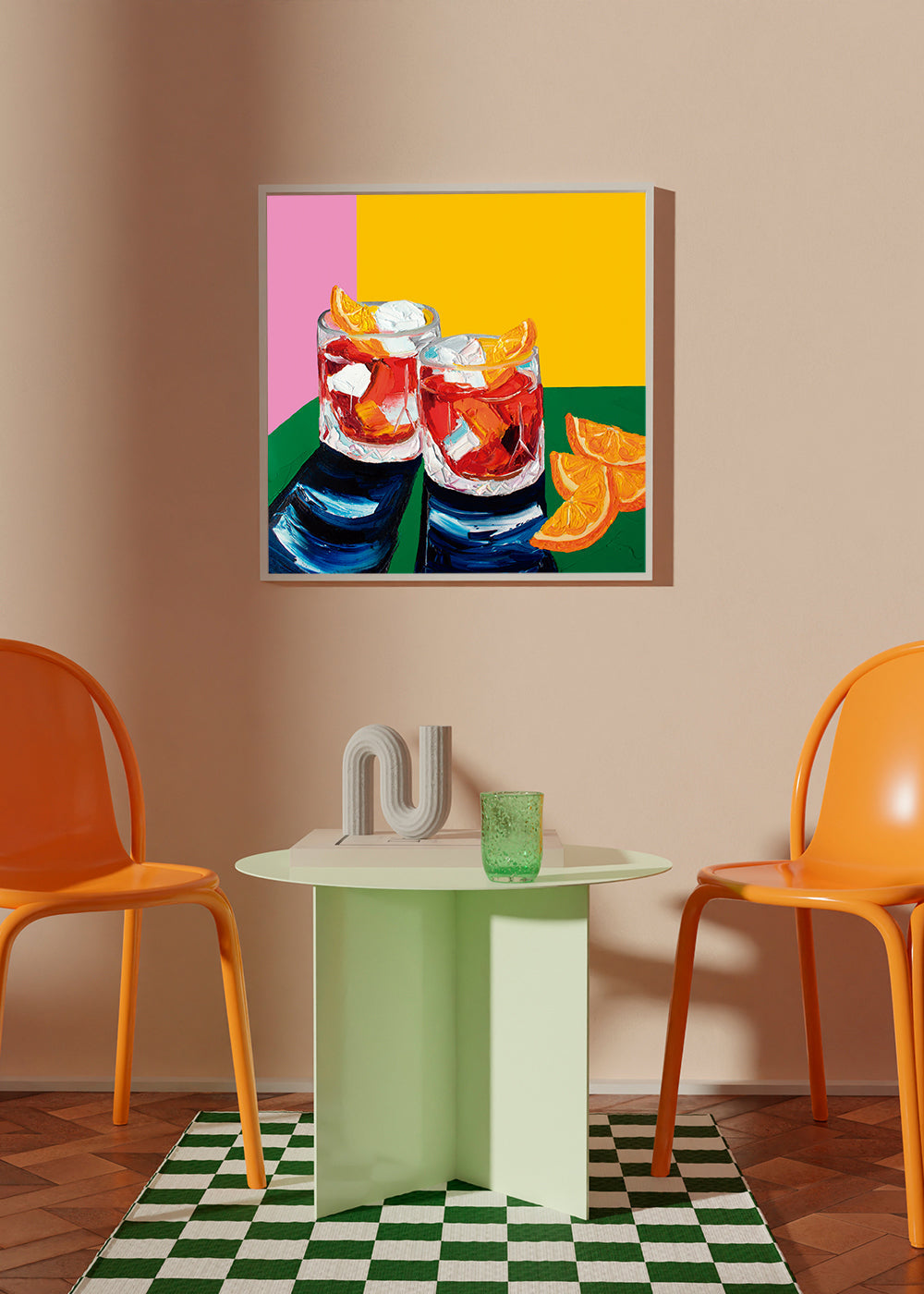Køkkenkunst med Negronis-illustration