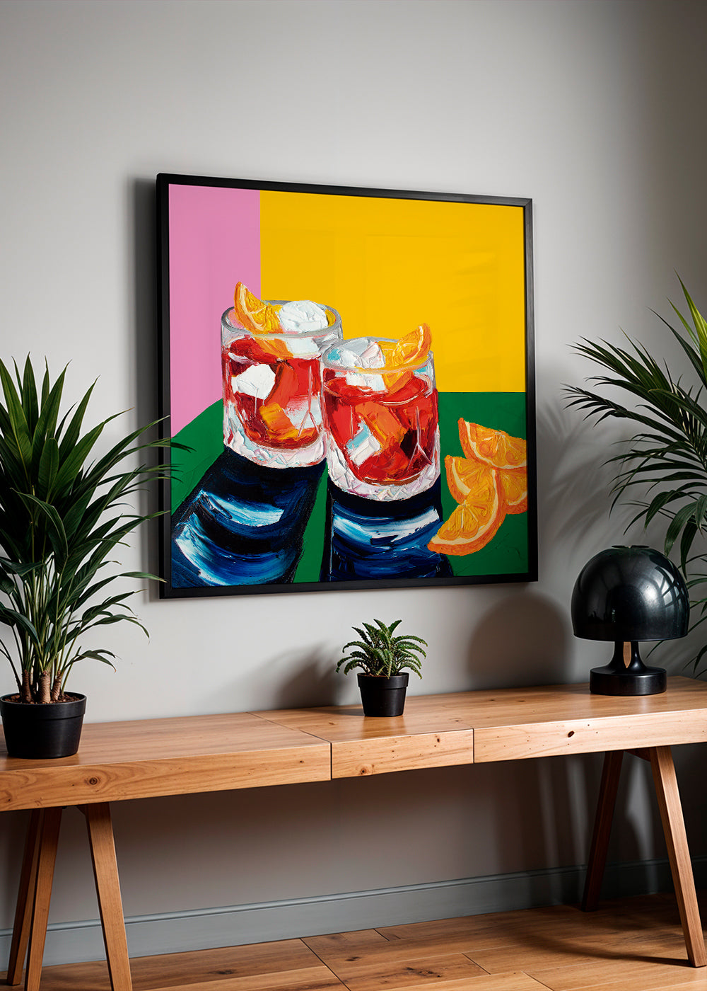 Køkkenkunst med Negronis-illustration