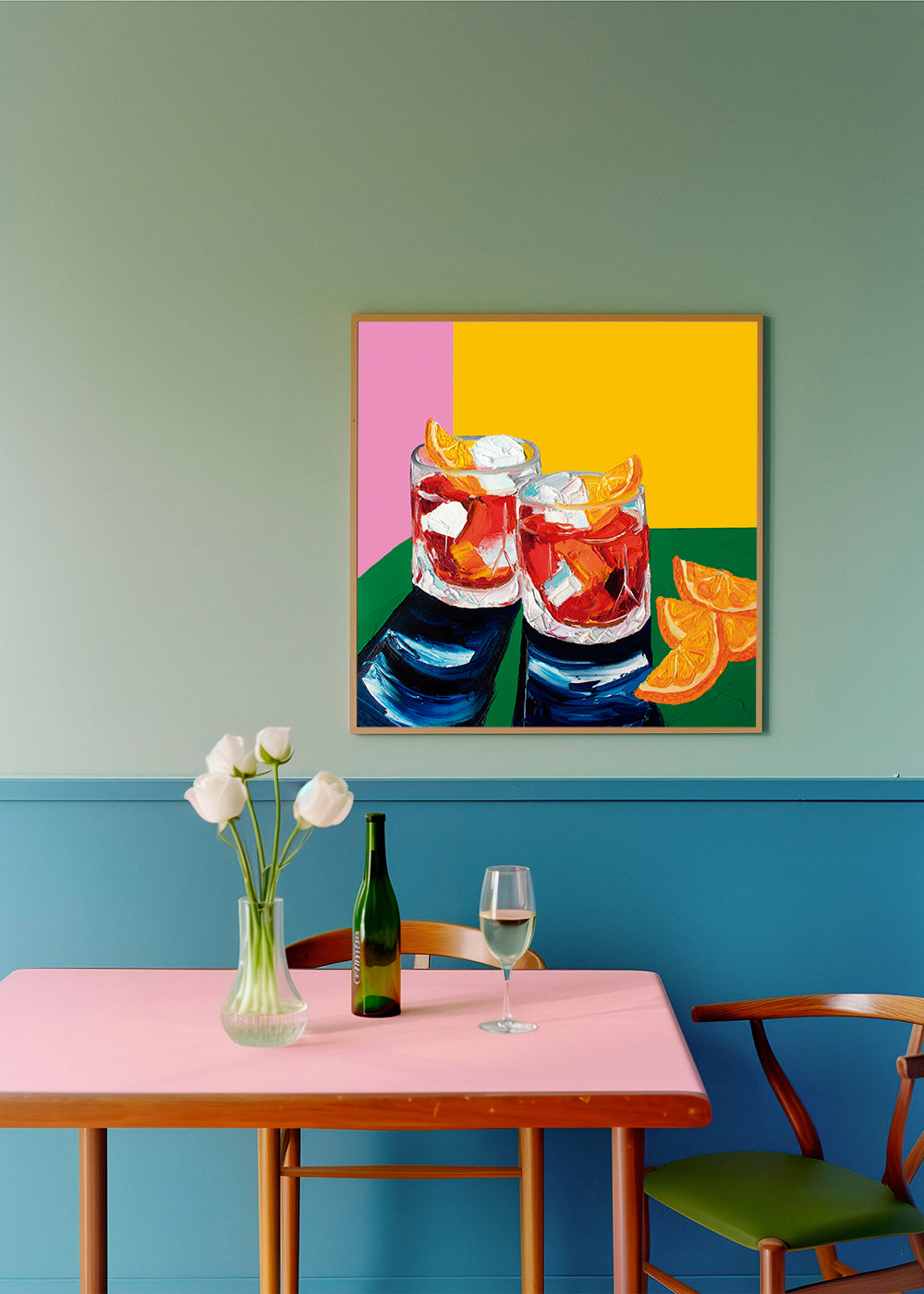 Køkkenkunst med Negronis-illustration