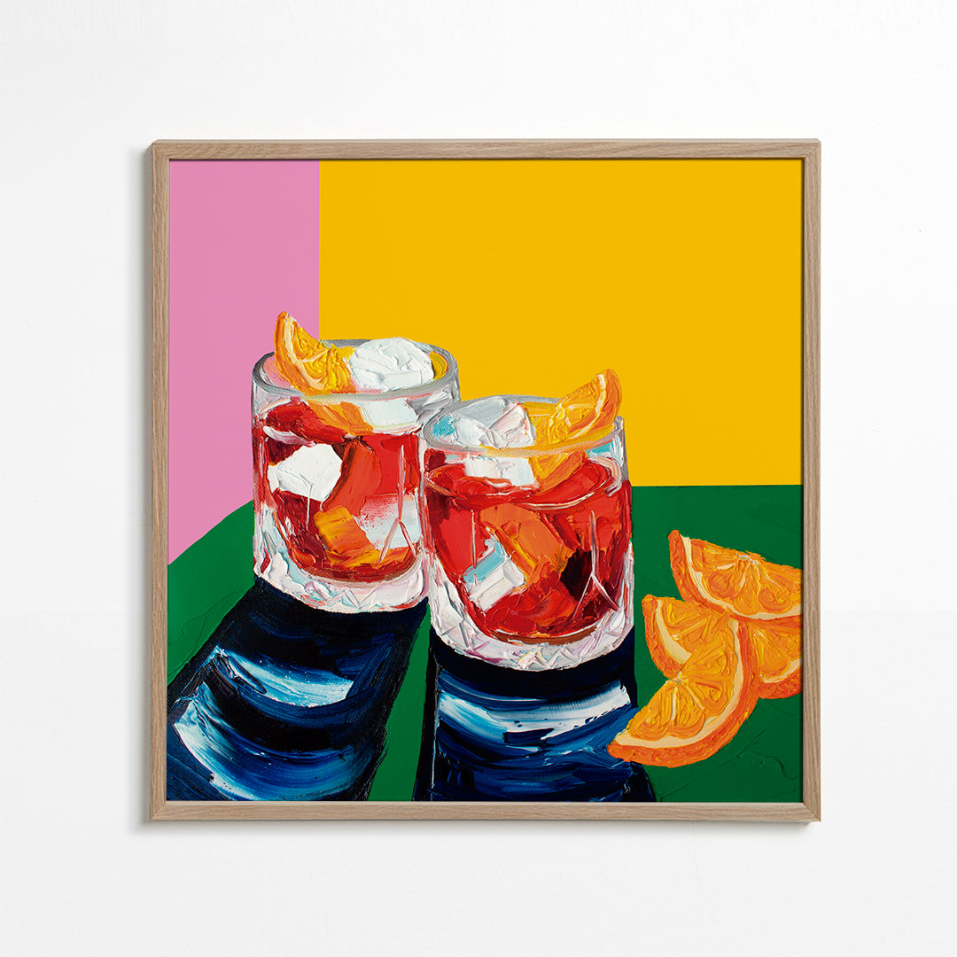 Køkkenkunst med Negronis-illustration