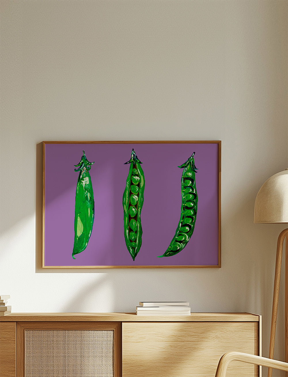 Køkkenkunst med ærter i bælg