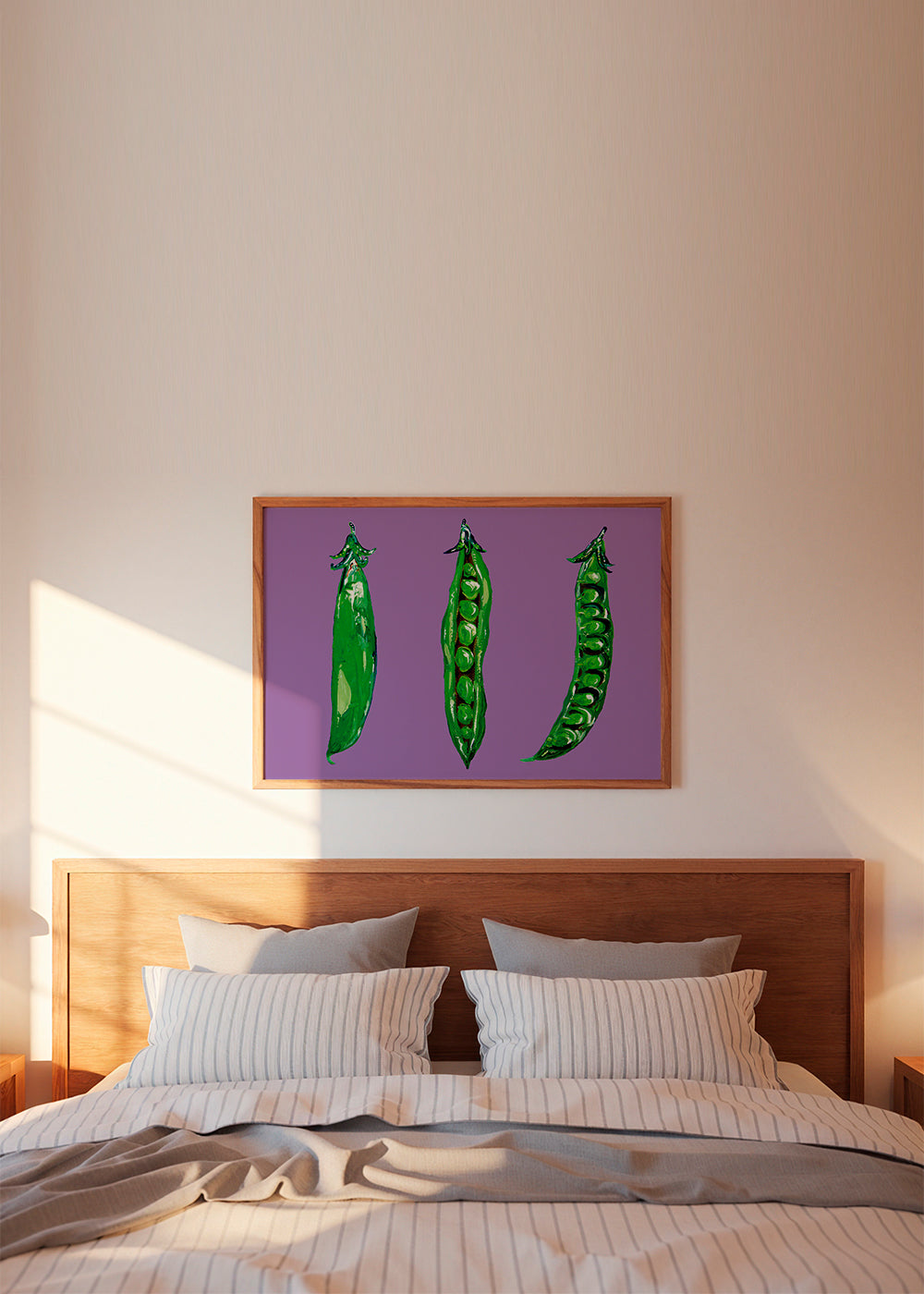 Køkkenkunst med ærter i bælg