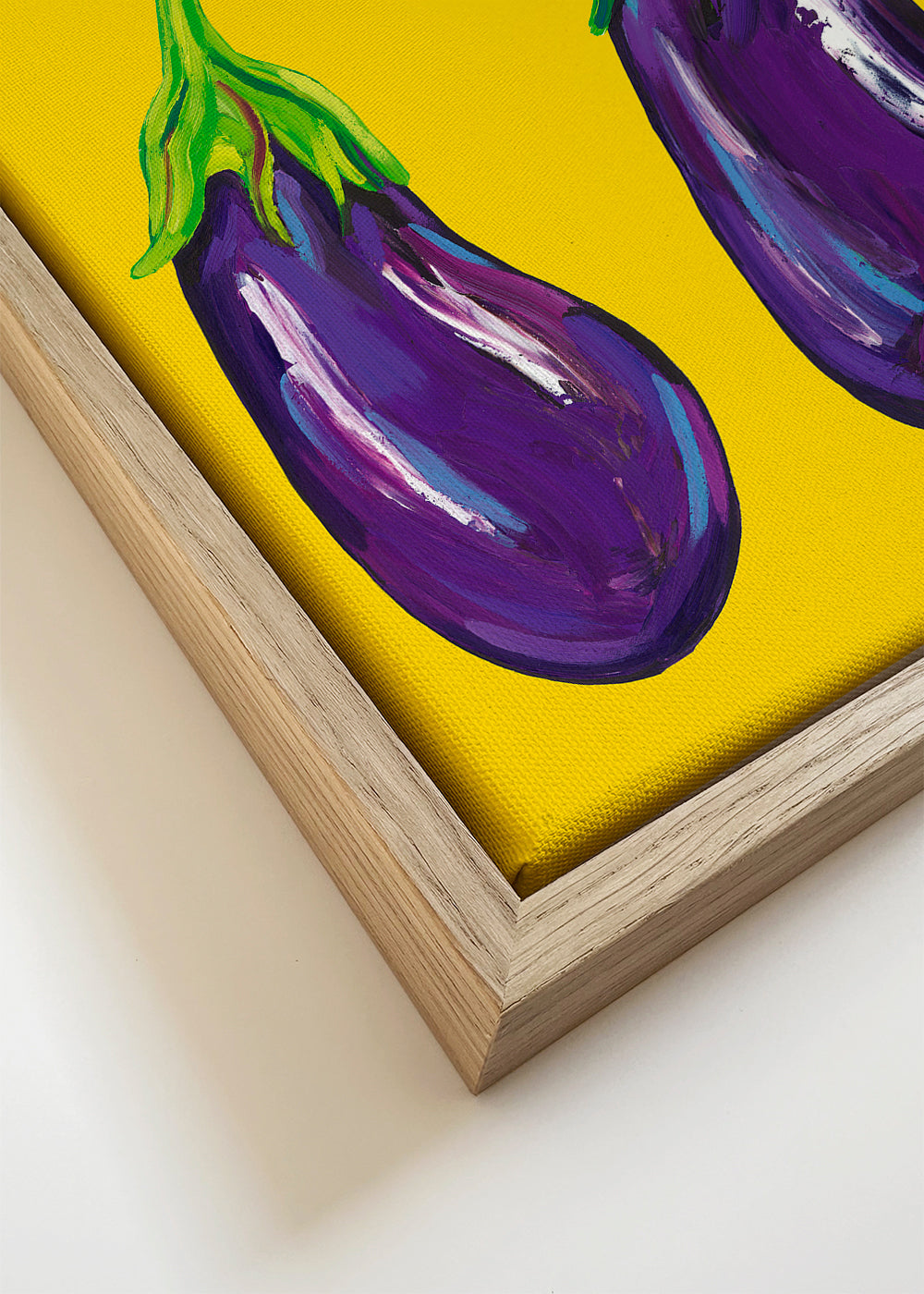Køkkenkunst med illustrerede auberginer