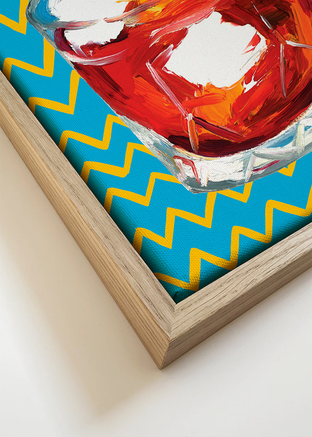 Køkkenkunst Negroni-illustration i glas