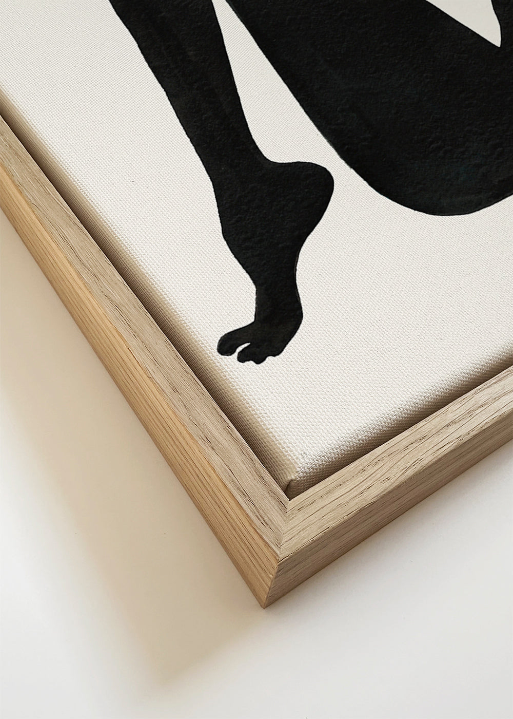 Sort-hvid kunst: studie af liggende figur