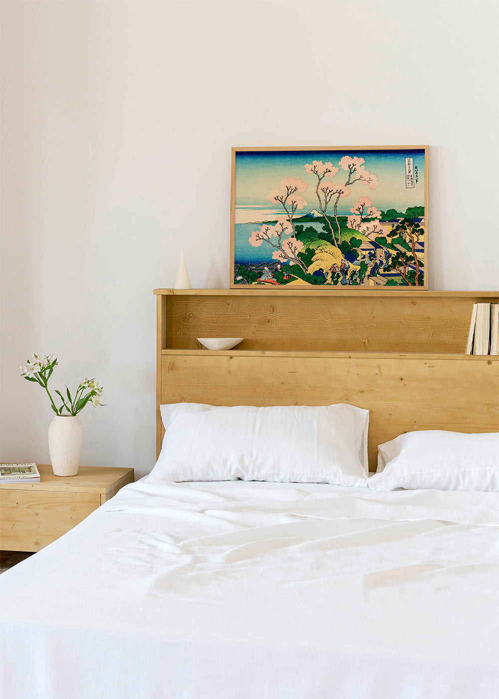 Landskab Mount Fuji med kirsebærblomster
