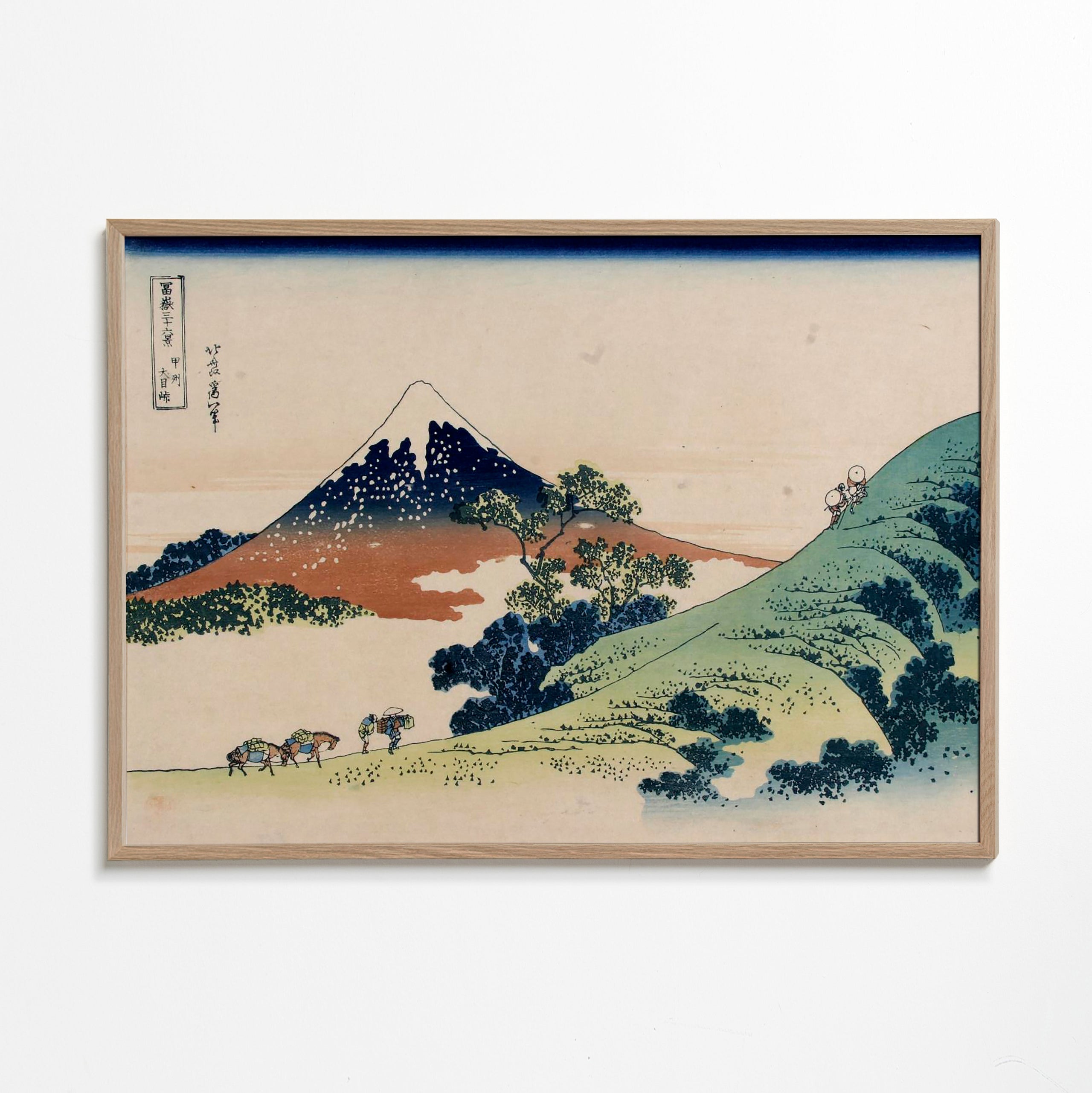 Landskabskunst: Mount Fuji i ukiyo-e stil