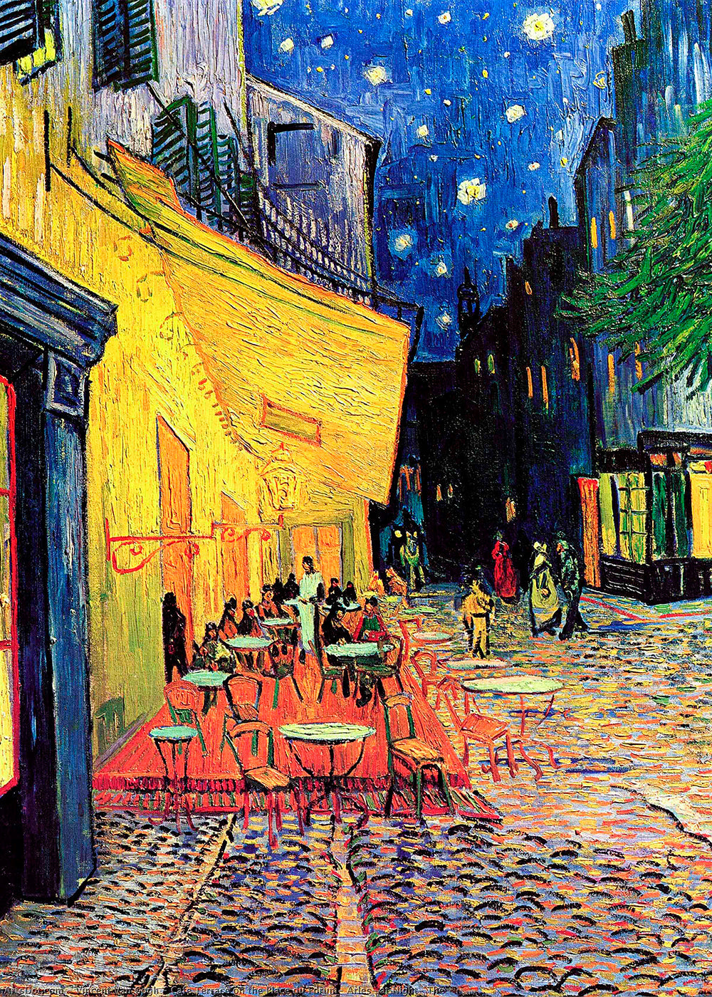 Køkkenkunst Natcafé i impressionistisk stil