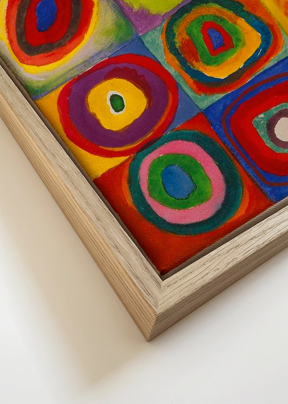 Geometrisk kunst med koncentriske farveringe
