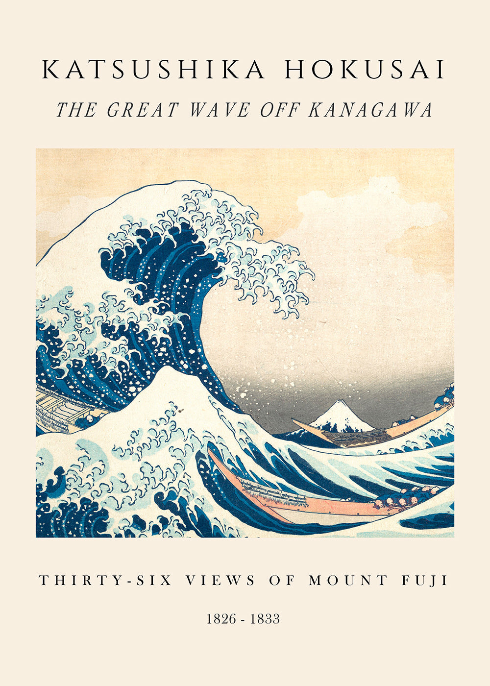 Japansk bølgeplakat: Den Store Bølge