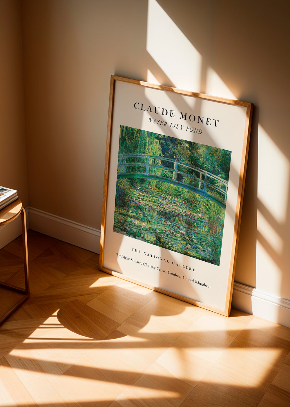 Botanisk plakat: Åkande-sø med bro