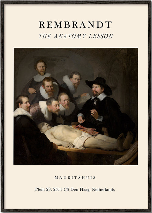 Vintage anatomilektion med kirurger