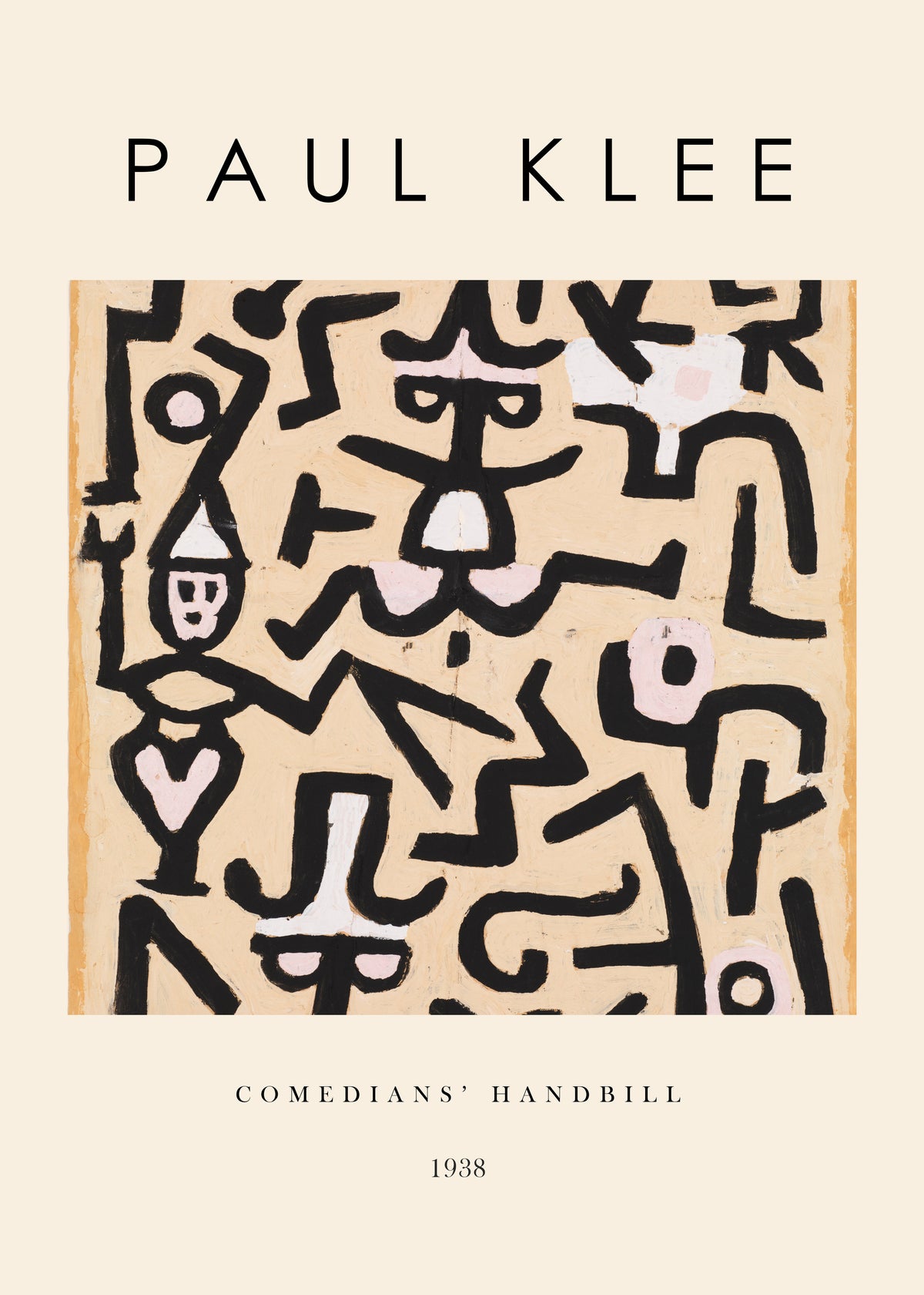 Comedians' Handbill Exhibition - Paul Klee - Unframed art print