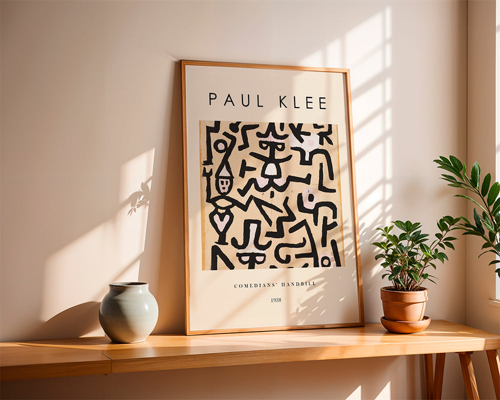 Abstrakt værk Paul Klee linjer og gestus 1938