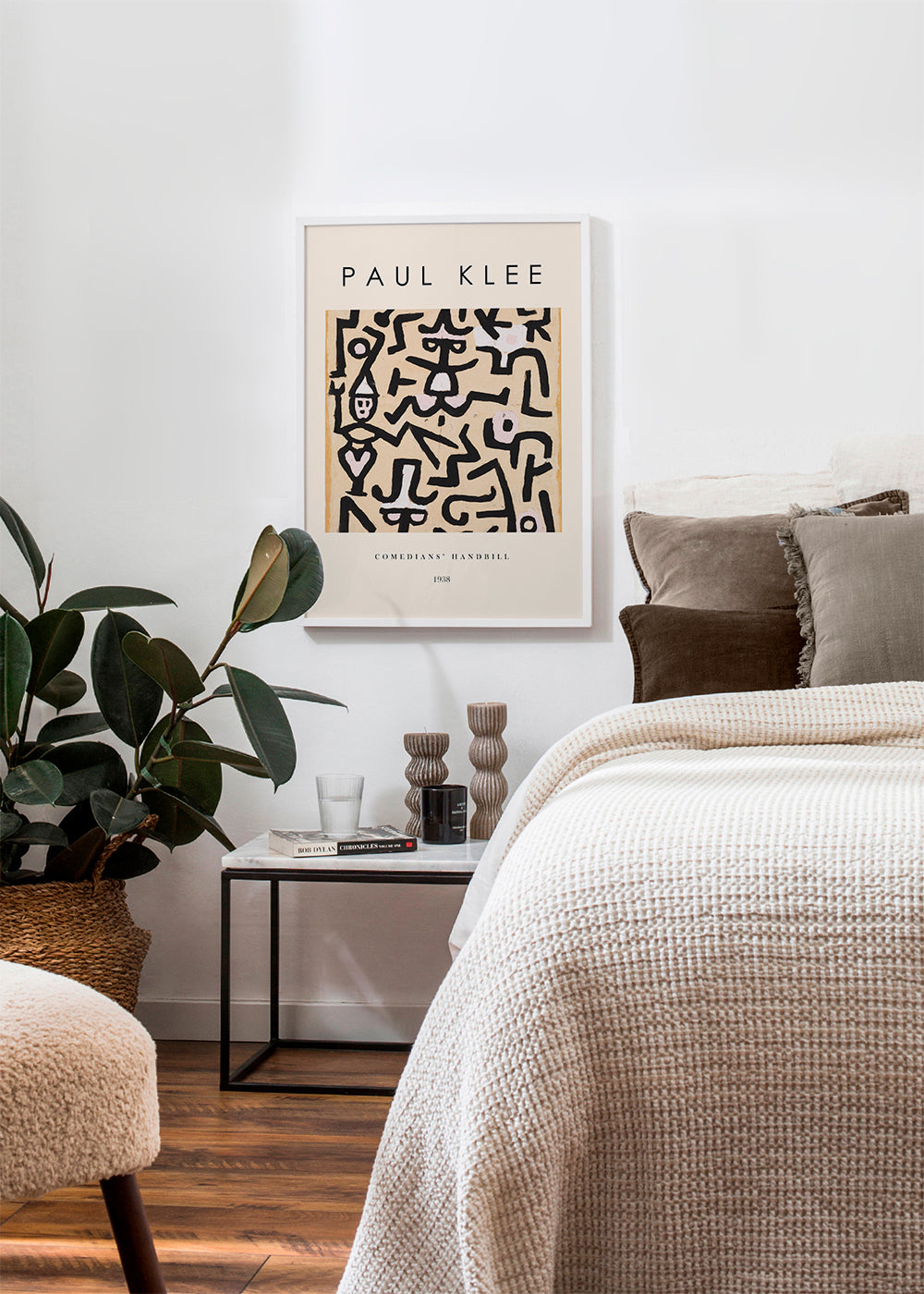 Abstrakt værk Paul Klee linjer og gestus 1938