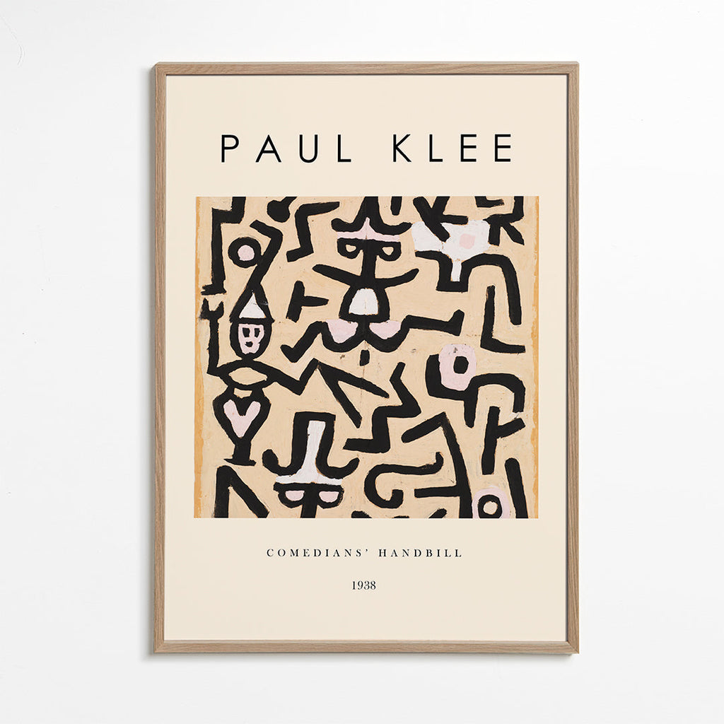 Abstrakt værk Paul Klee linjer og gestus 1938