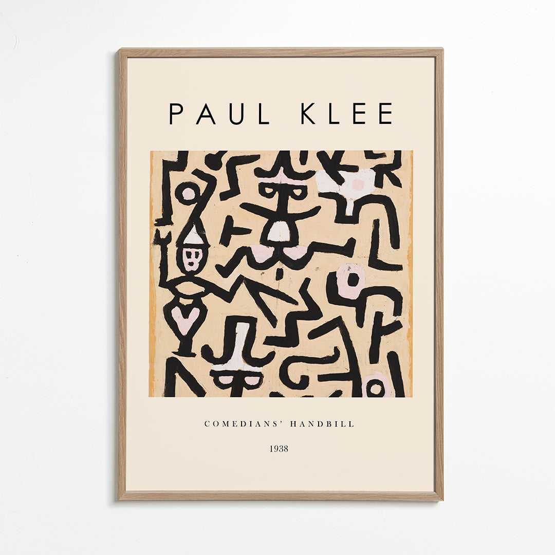 Abstrakt værk Paul Klee linjer og gestus 1938