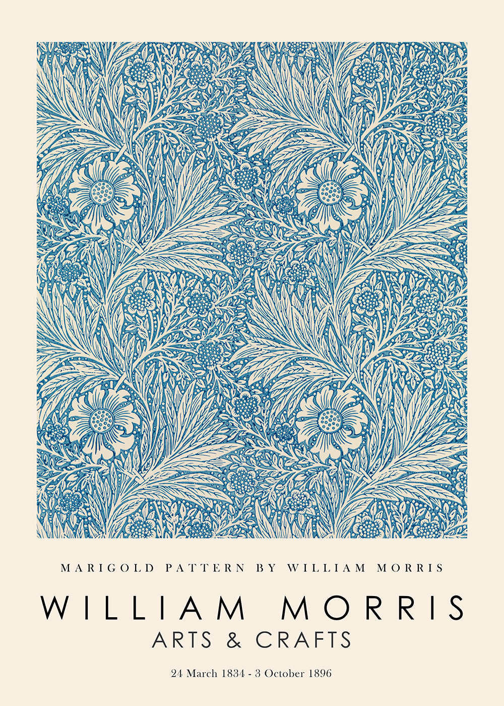 Botanisk plakat William Morris Marigold