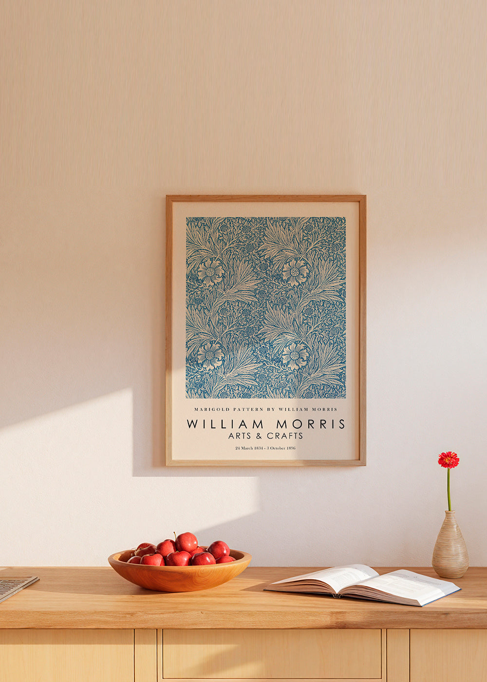 Botanisk plakat William Morris Marigold