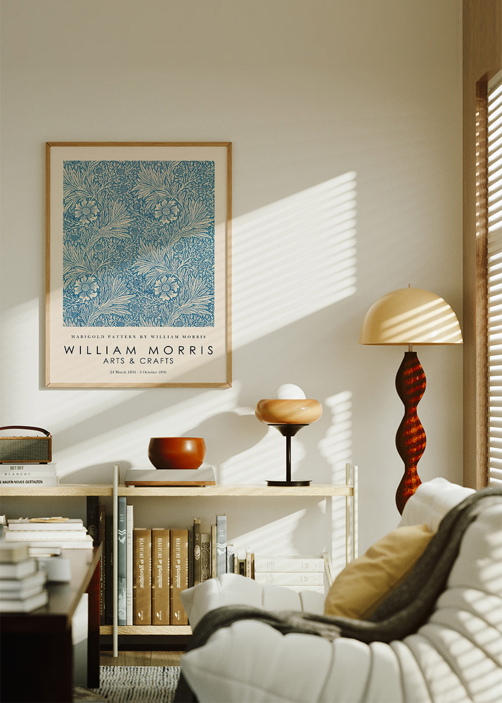 Botanisk plakat William Morris Marigold