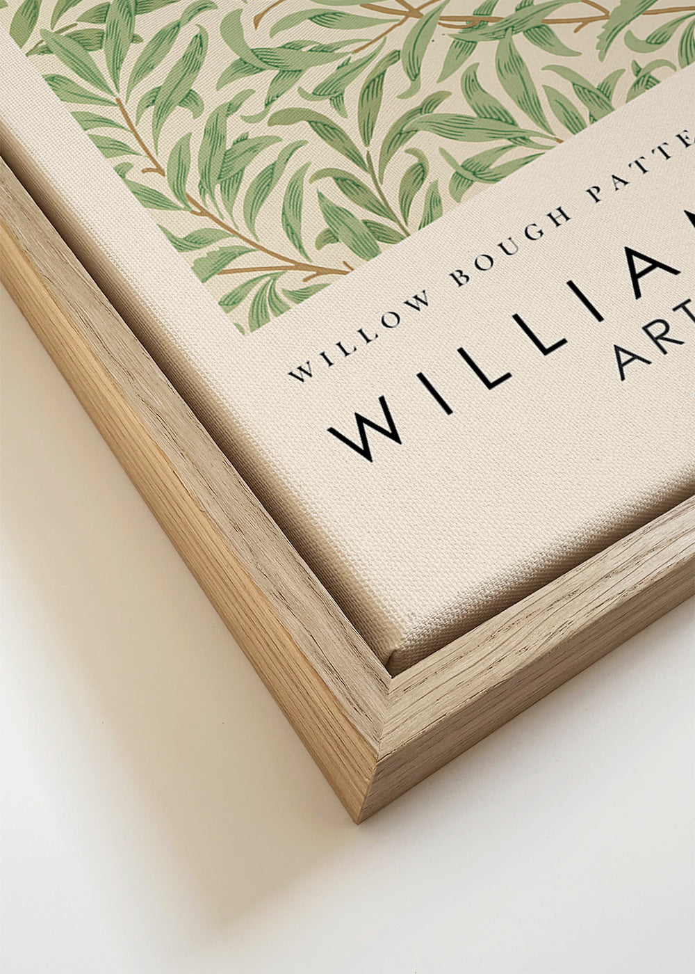 Botanisk plakat Willow grene i Morris-stil