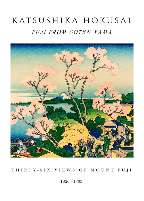 Landskabskunst: Mount Fuji med kirsebærblomster