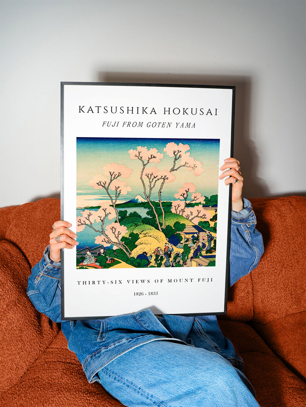 Landskabskunst: Mount Fuji med kirsebærblomster