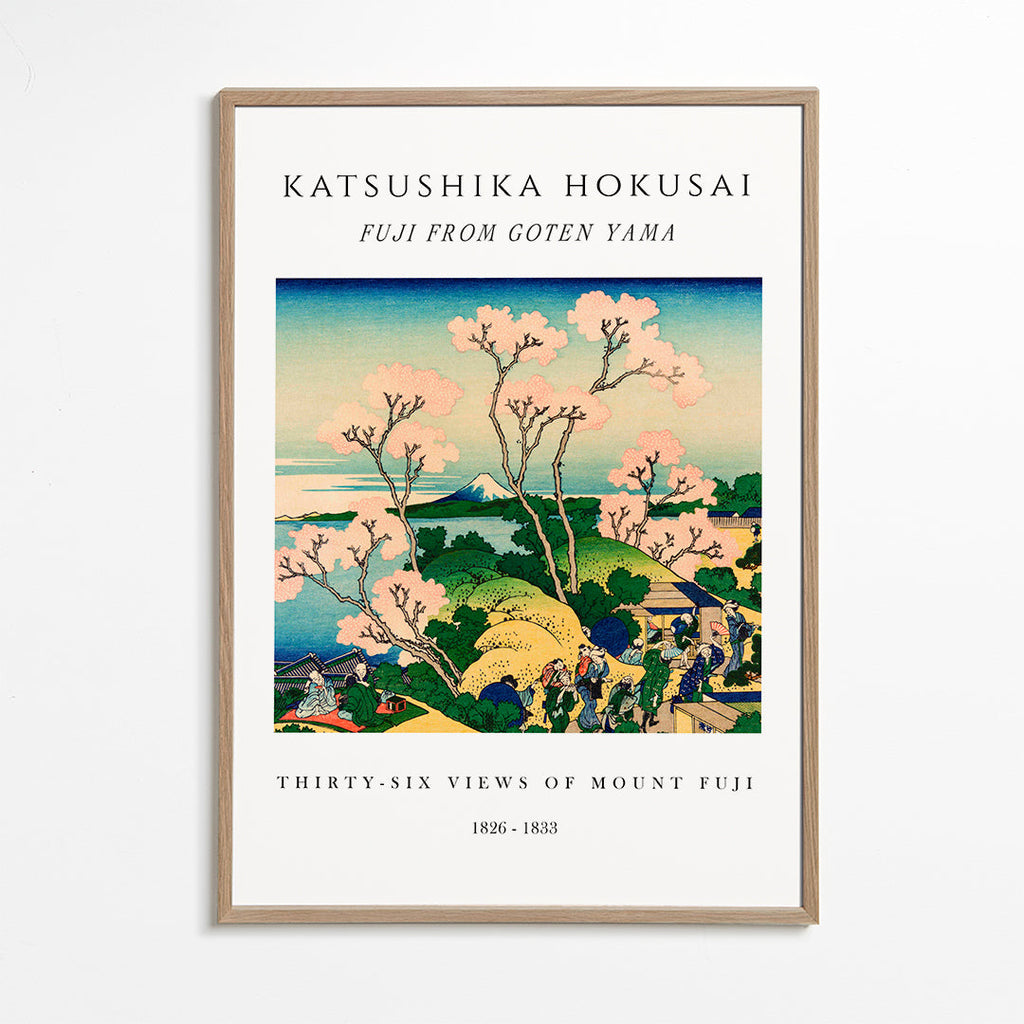 Landskabskunst: Mount Fuji med kirsebærblomster