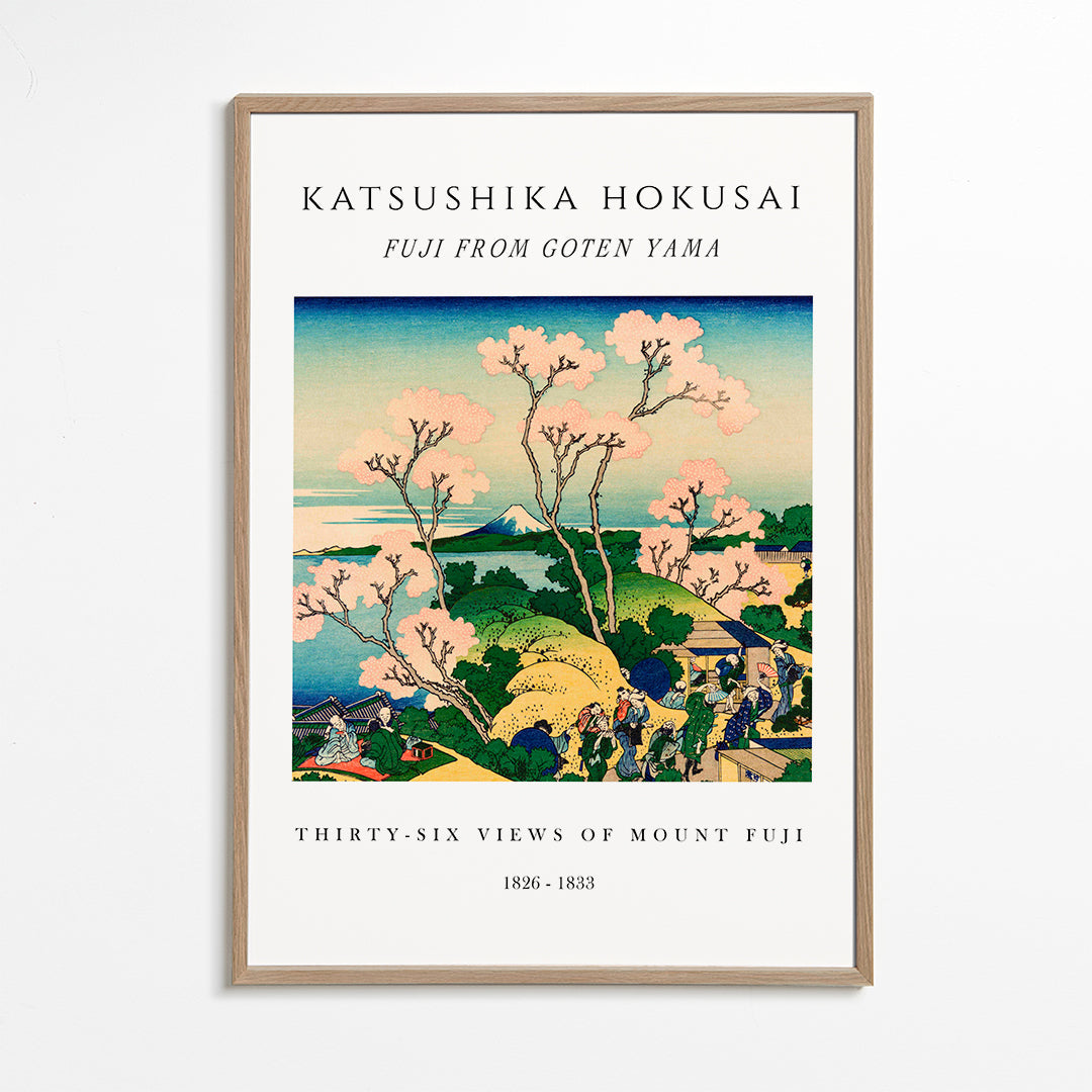 Landskabskunst: Mount Fuji med kirsebærblomster