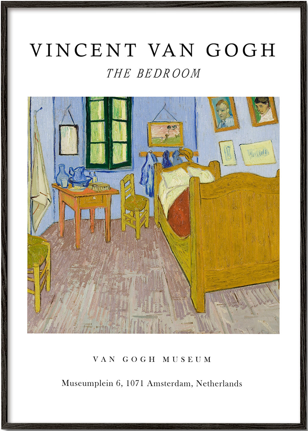 Vintage plakat: Van Goghs soveværelse
