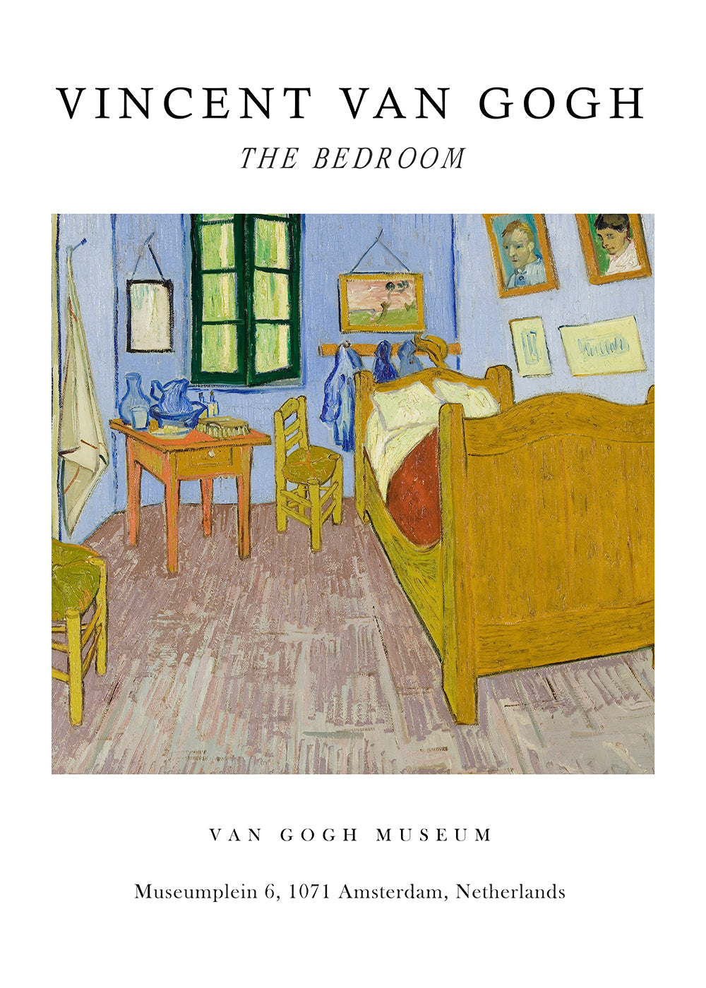 Vintage plakat: Van Goghs soveværelse