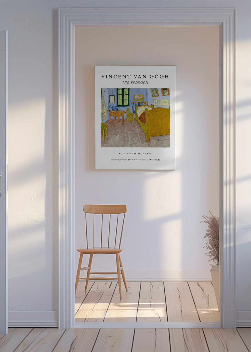 Vintage plakat: Van Goghs soveværelse