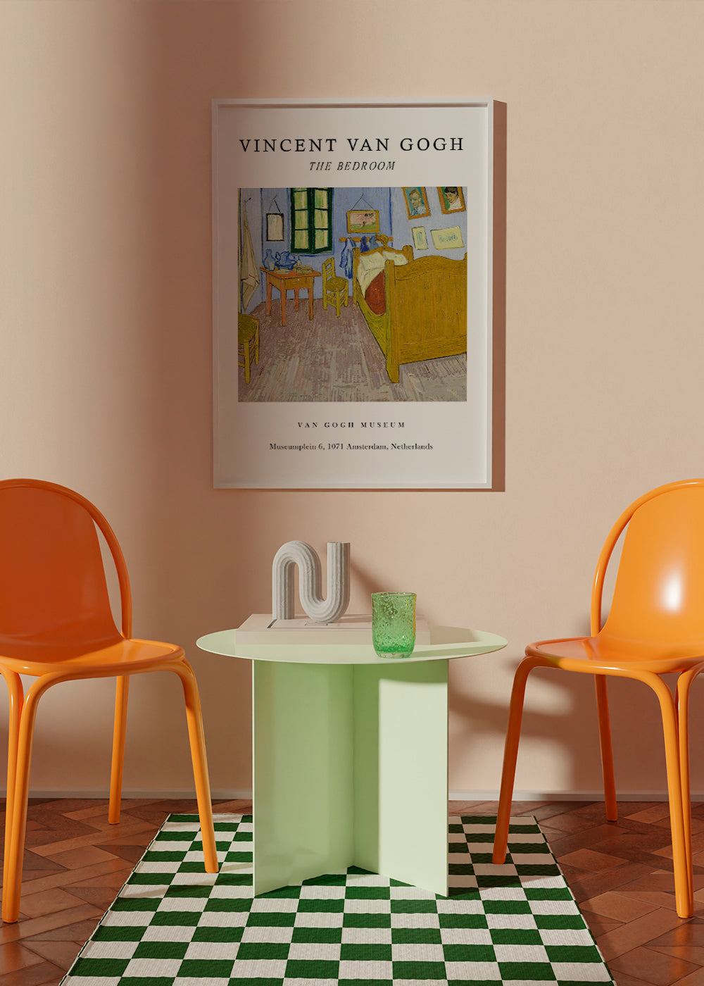 Vintage plakat: Van Goghs soveværelse