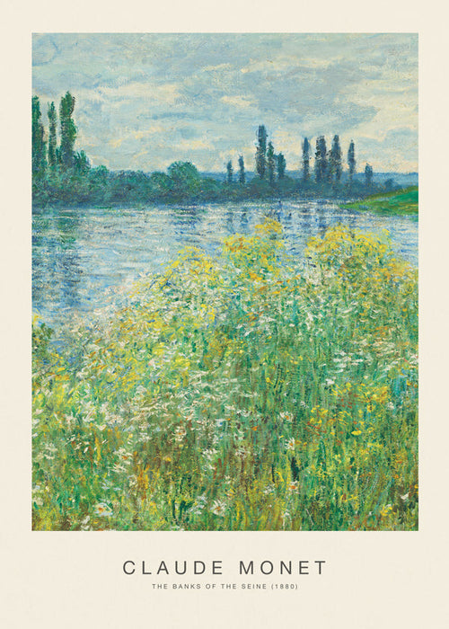 Cuadro de paisaje: Seines bred i impressionistisk greb