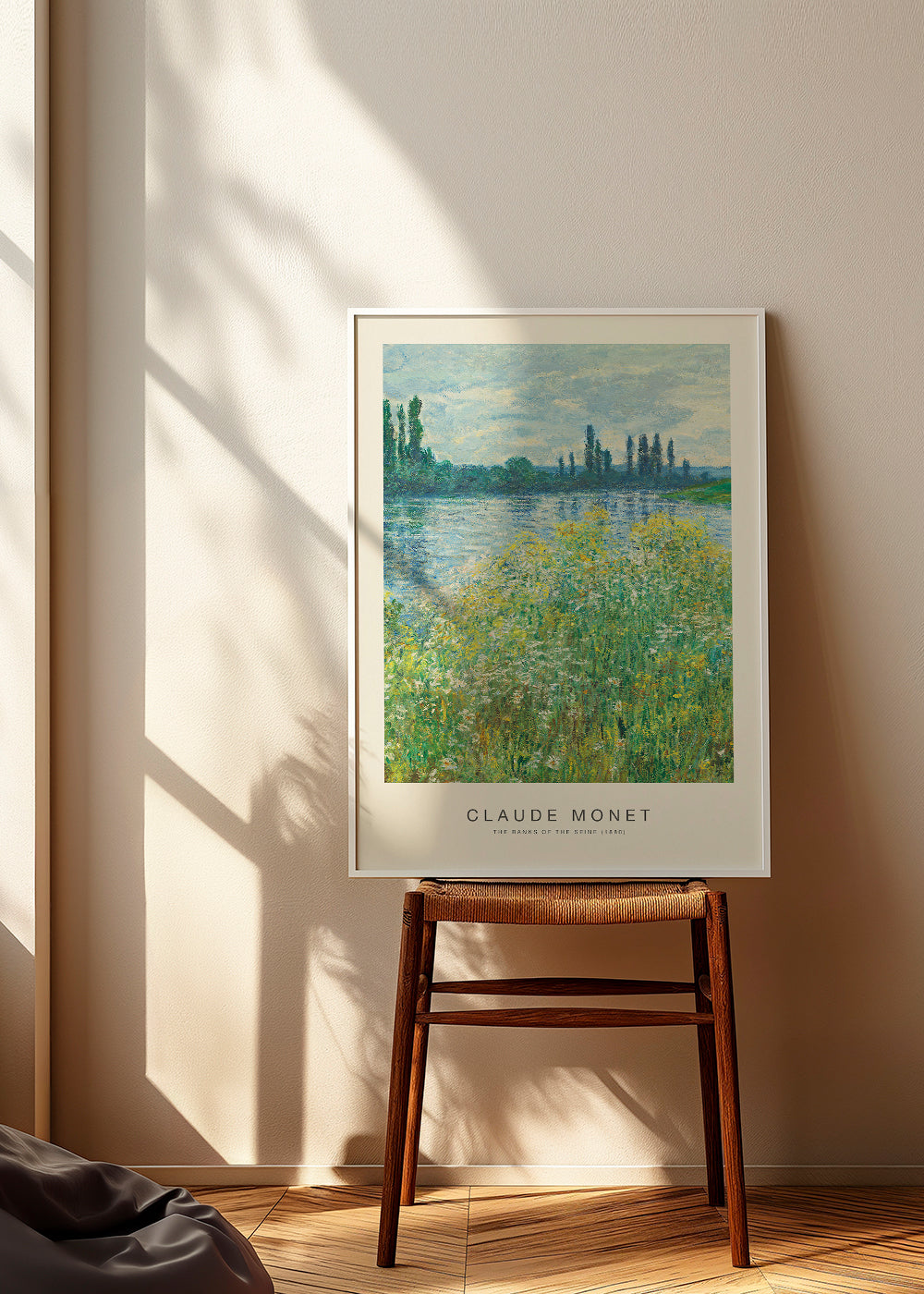 Cuadro de paisaje: Seines bred i impressionistisk greb