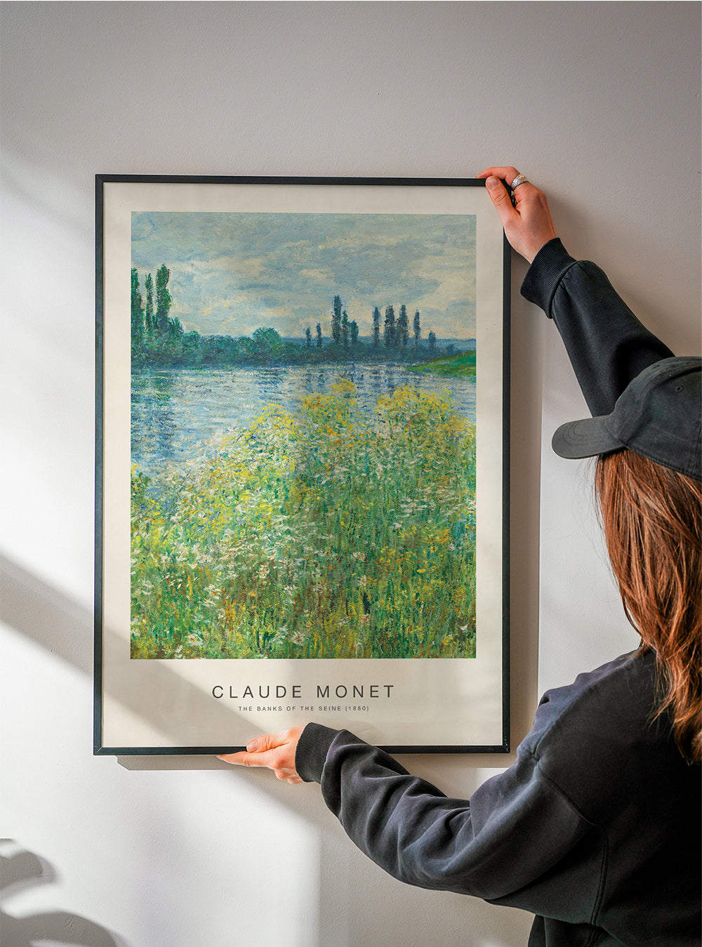 Cuadro de paisaje: Seines bred i impressionistisk greb