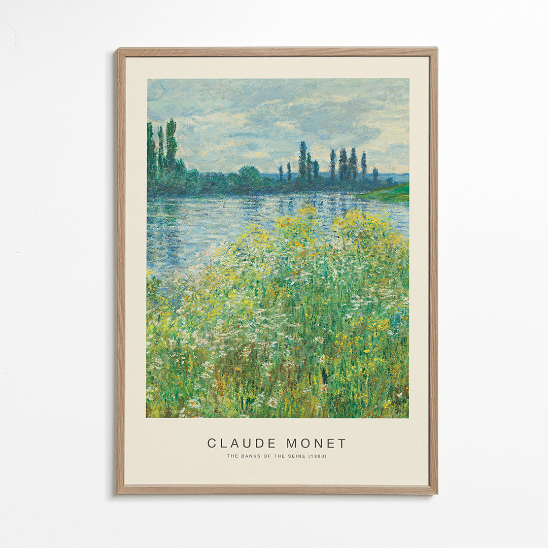 Cuadro de paisaje: Seines bred i impressionistisk greb