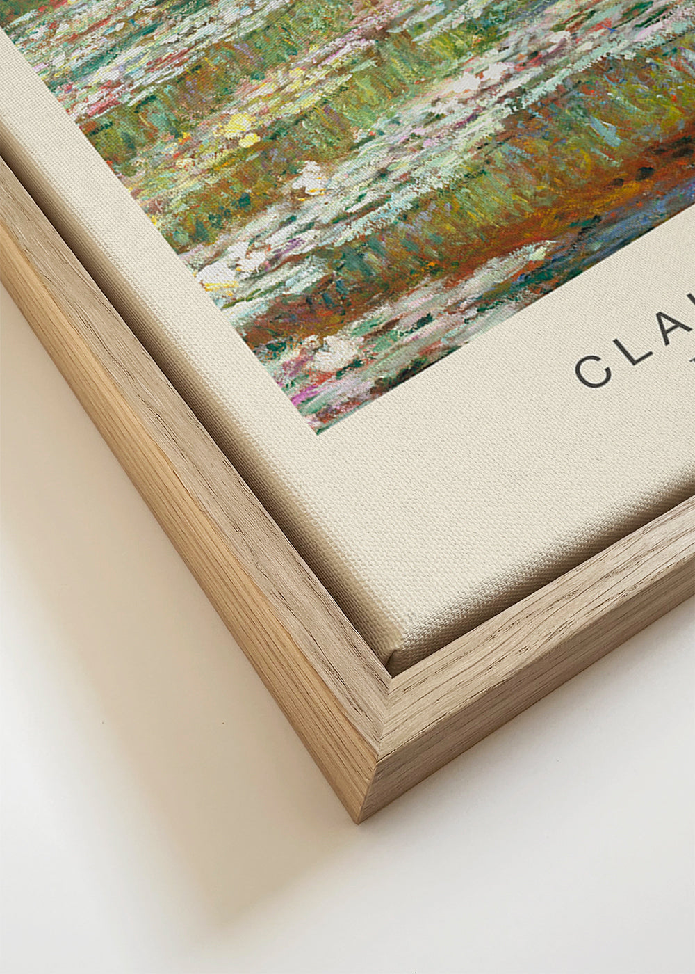 Botanisk plakat åkander og bro af Monet