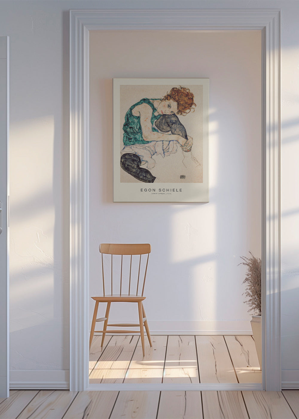 Vintage plakat: Adele Herms portræt af Egon Schiele