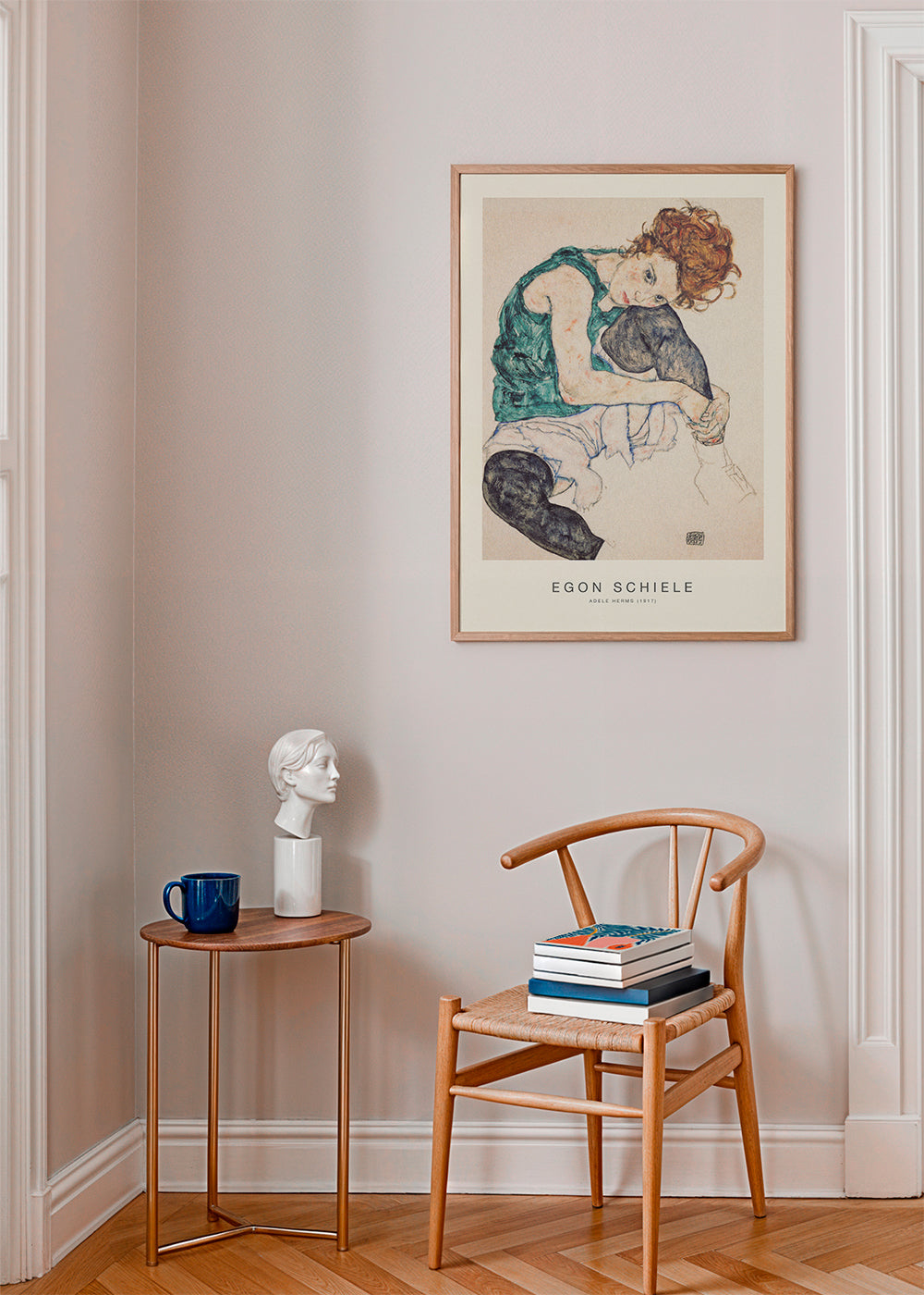 Vintage plakat: Adele Herms portræt af Egon Schiele