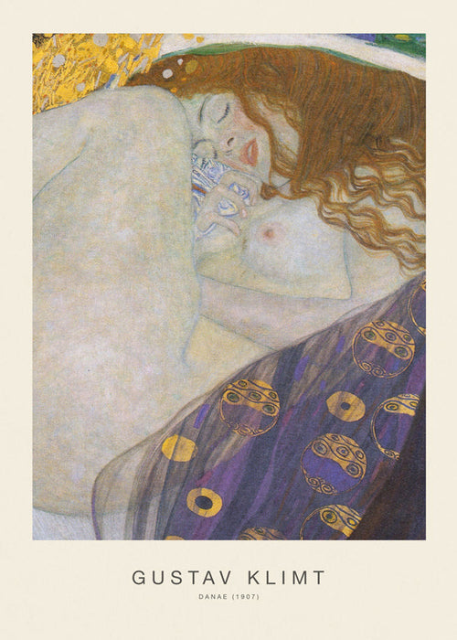 Vintage plakat: Danae i gyldne toner