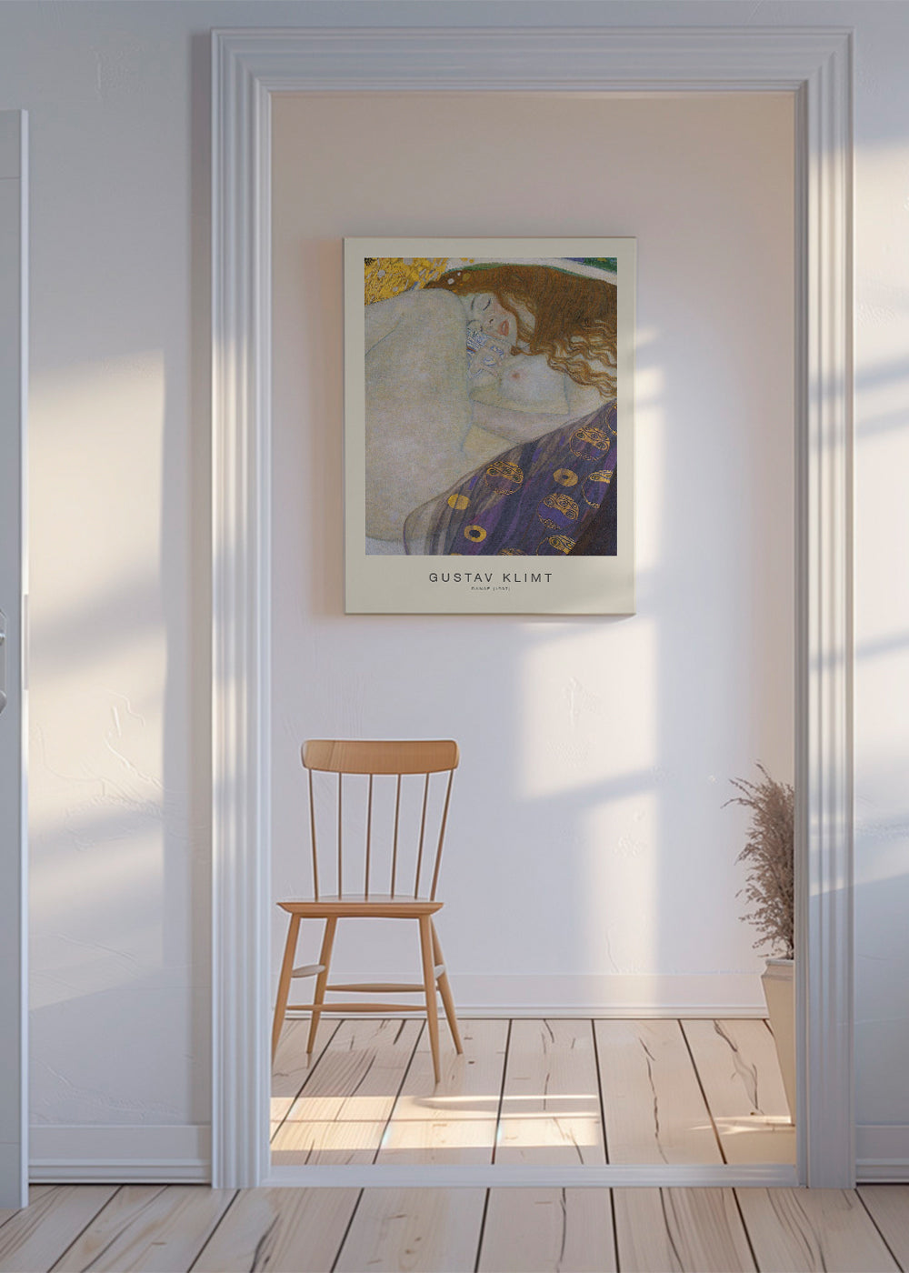 Vintage plakat: Danae i gyldne toner