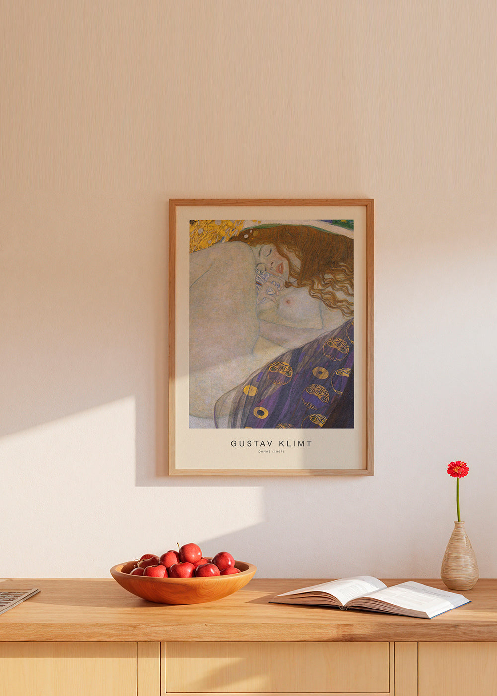 Vintage plakat: Danae i gyldne toner