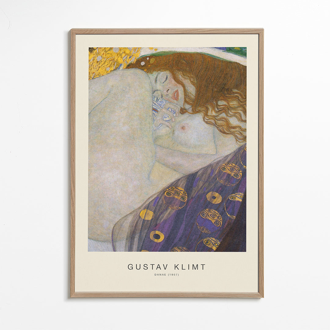 Vintage plakat: Danae i gyldne toner