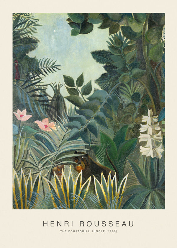 Botanisk plakat: Rousseau jungle